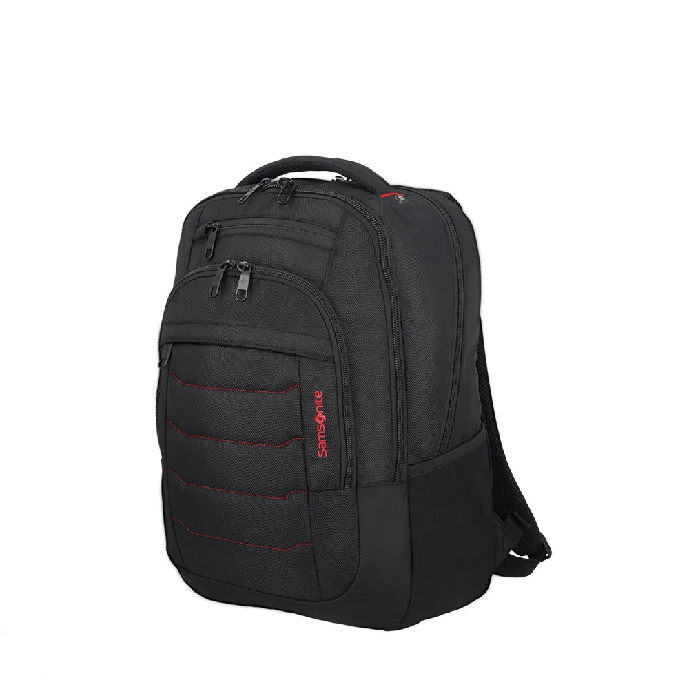 Morral para laptop hombre Acceleration Titan negro/rojo 17
