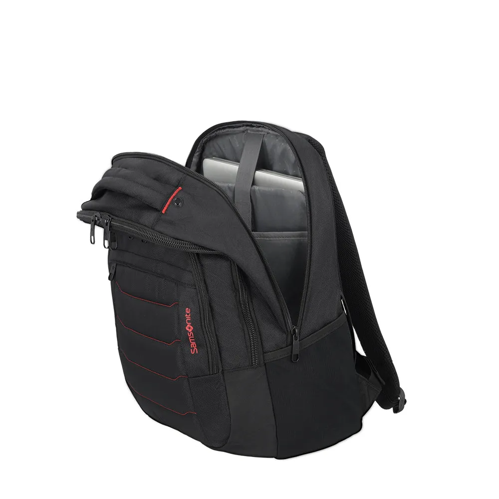 Morral para laptop hombre Acceleration Titan negro/rojo 17