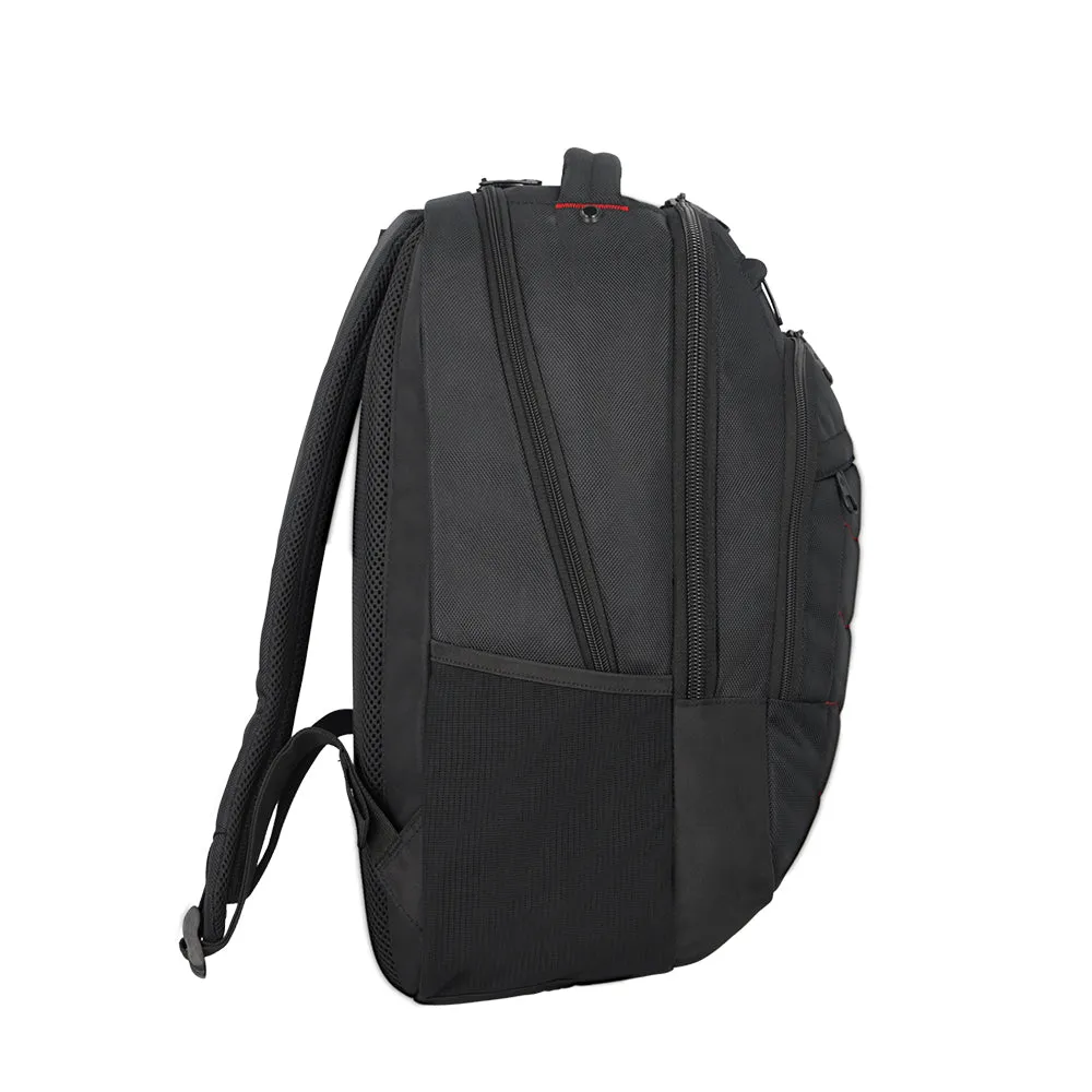 Morral para laptop hombre Acceleration Titan negro/rojo 17