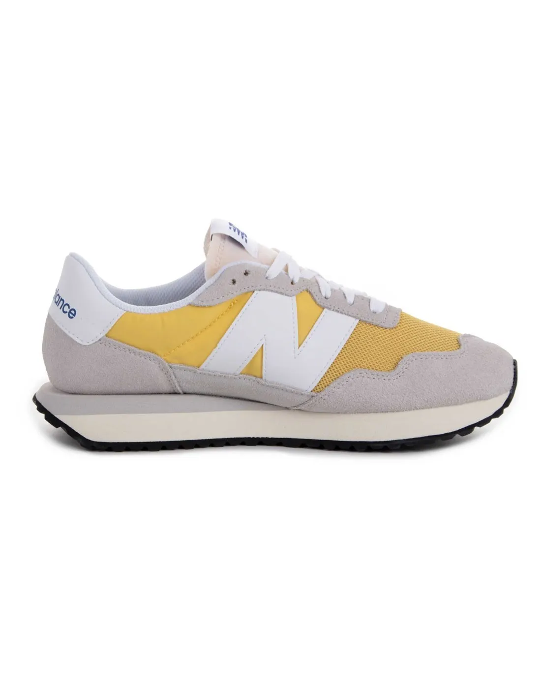 NEW BALANCE  ZAPATILLAS GRIS Y AMARILLO MS 237 VA HOMBRE