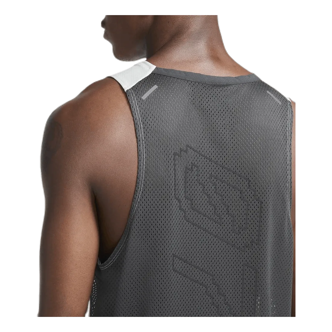 NIKE DRIFIT RISE 365 WILD RUN TANK GREY
