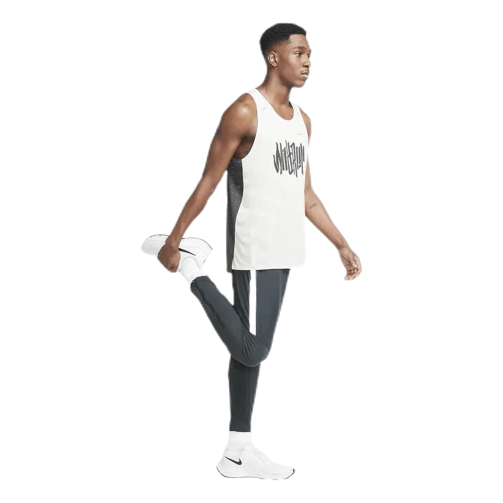 NIKE DRIFIT RISE 365 WILD RUN TANK GREY