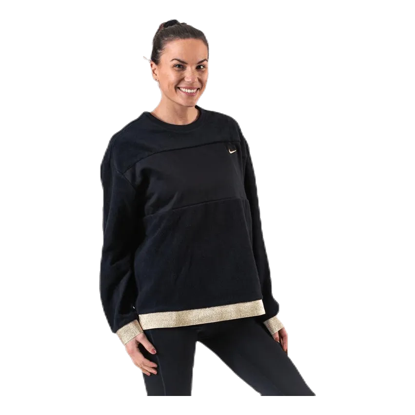 Nike Glam Dunk Therma Fleece Crew Black/Gold