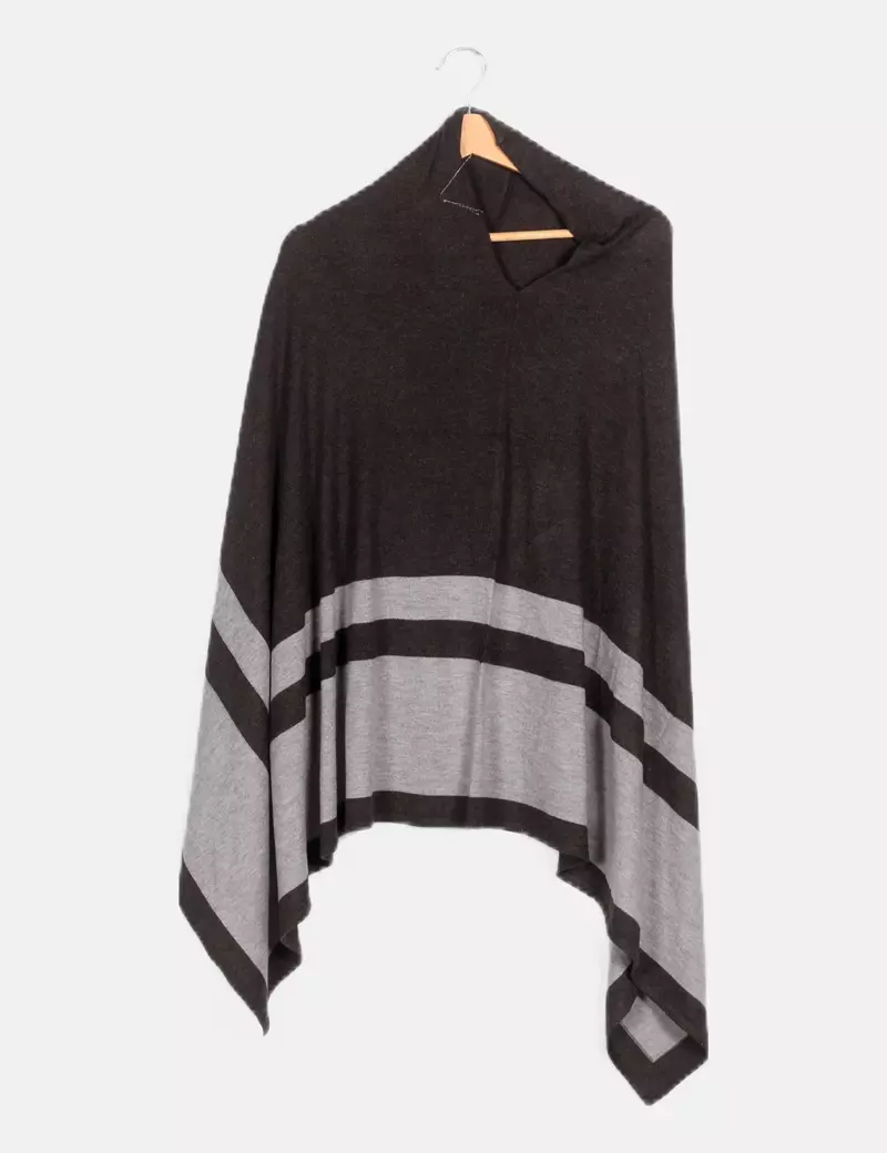 NoName Poncho gris fluido