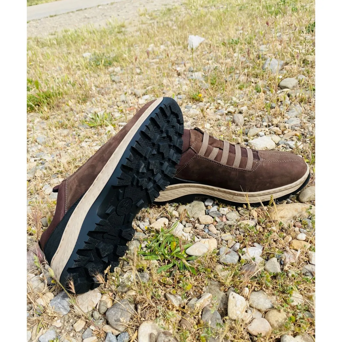 Notton rebajas deportiva piel nobuk elásticos hombre N7004