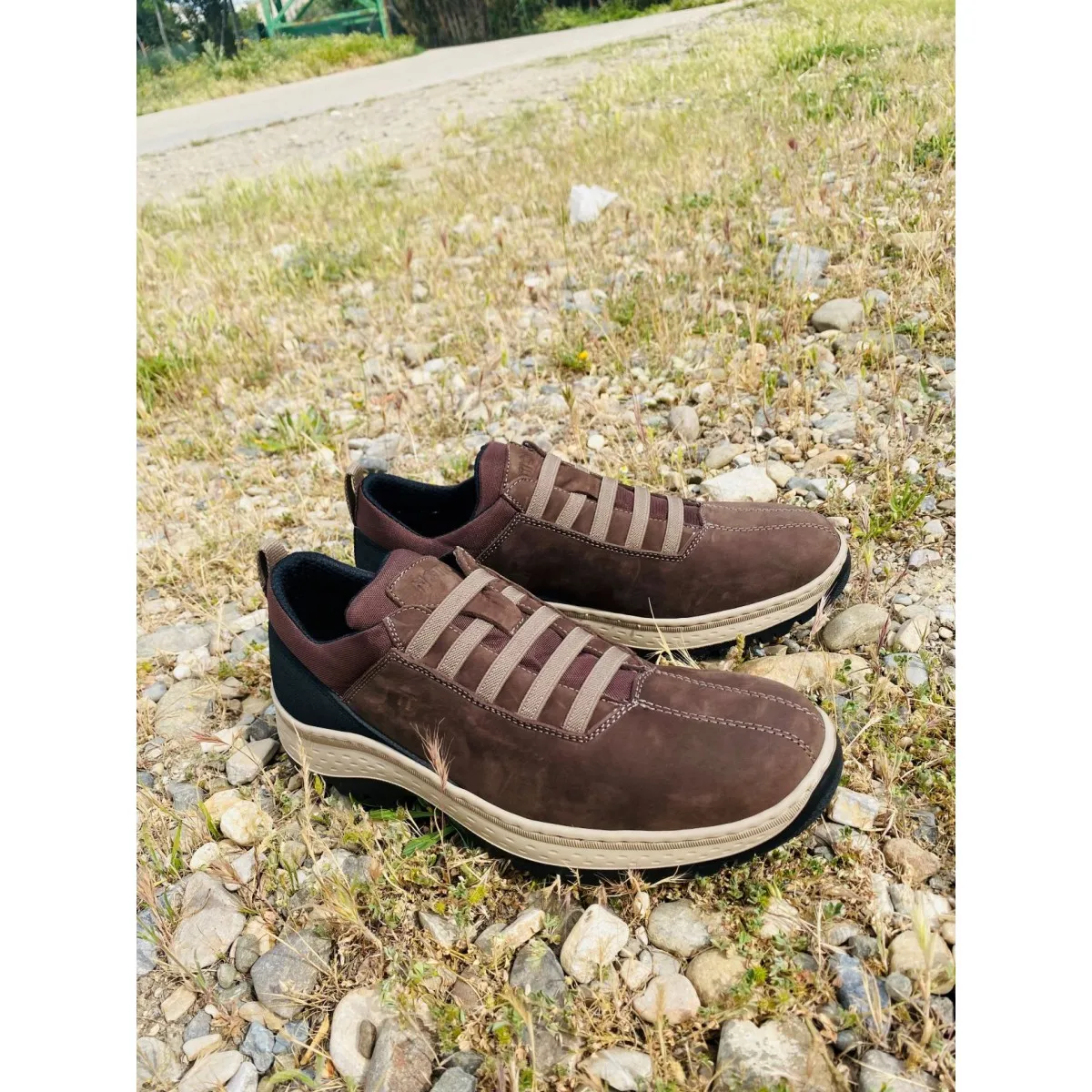 Notton rebajas deportiva piel nobuk elásticos hombre N7004