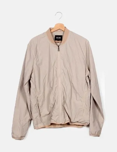 ONLY & SONS Chaqueta bomber beige