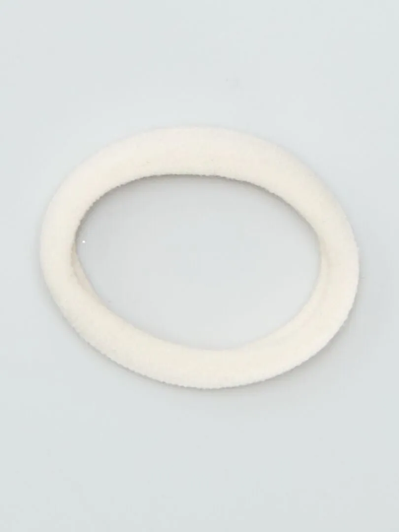 PACK DE 10 GOMAS PARA EL PELO  BEIGE