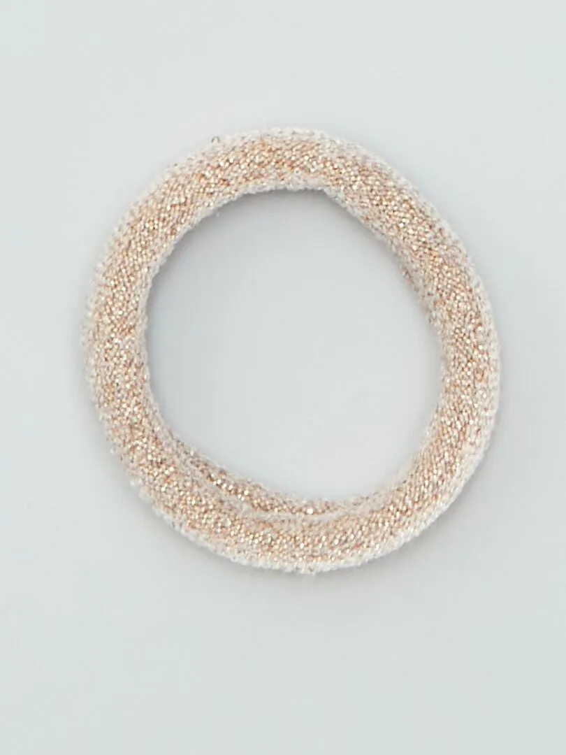 PACK DE 10 GOMAS PARA EL PELO  BEIGE