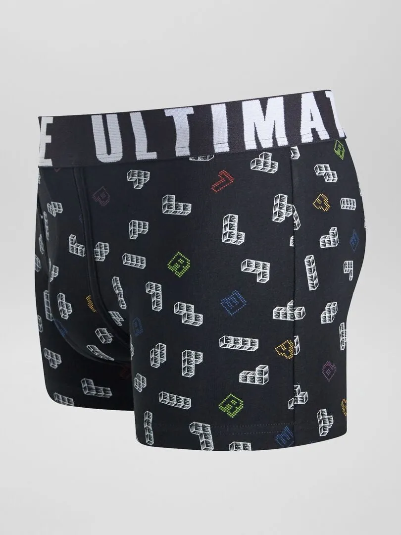 PACK DE 3 BOXERS DE FANTASíA  NEGRO