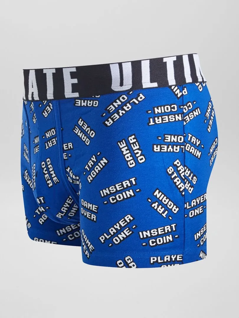PACK DE 3 BOXERS DE FANTASíA  NEGRO