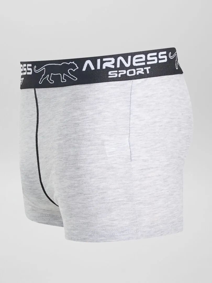 PACK DE 3 BOXERS 'AIRNESS'  GRIS