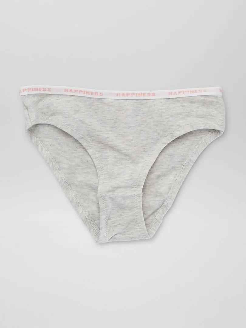 PACK DE 4 BRAGUITAS ESTAMPADAS  NEGRO