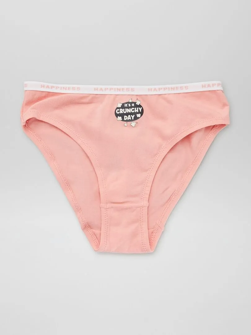 PACK DE 4 BRAGUITAS ESTAMPADAS  NEGRO