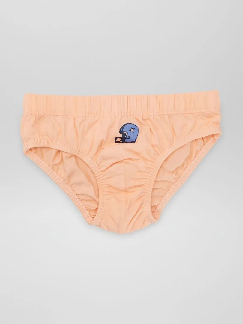 PACK DE 7 SLIPS ESTAMPADOS  AZUL