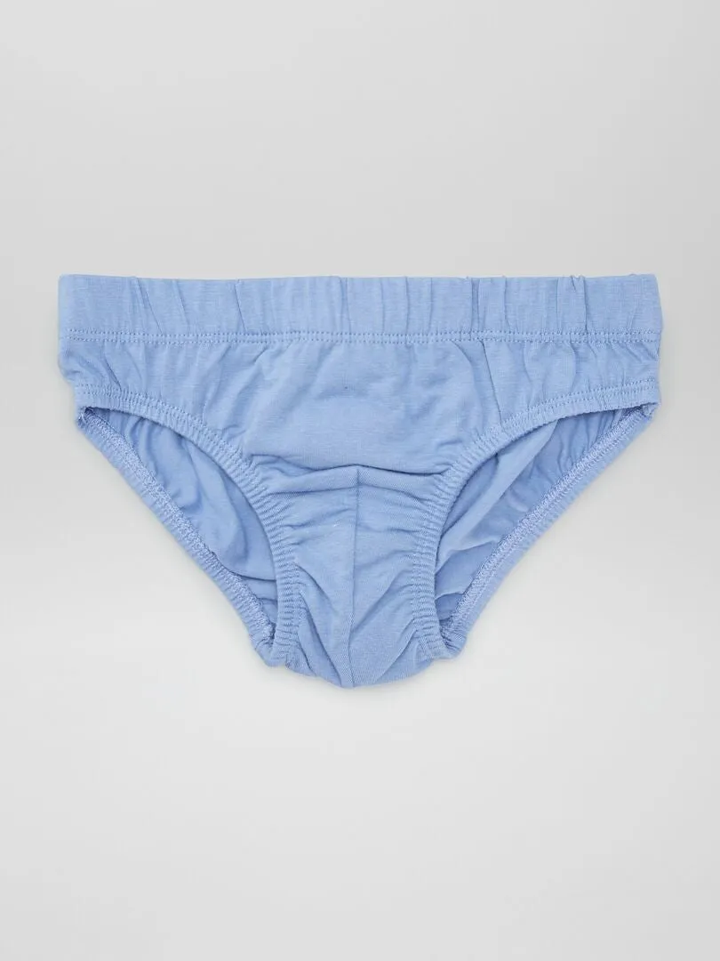 PACK DE 7 SLIPS ESTAMPADOS  AZUL