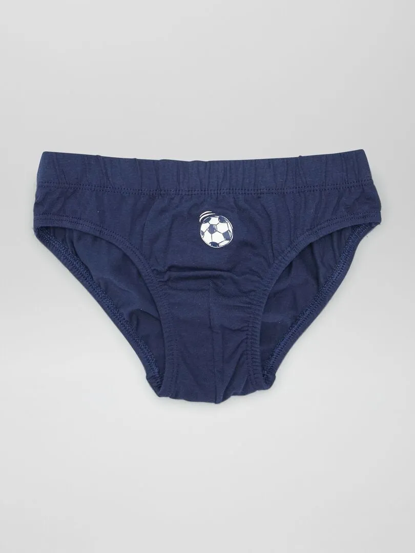 PACK DE 7 SLIPS ESTAMPADOS  AZUL