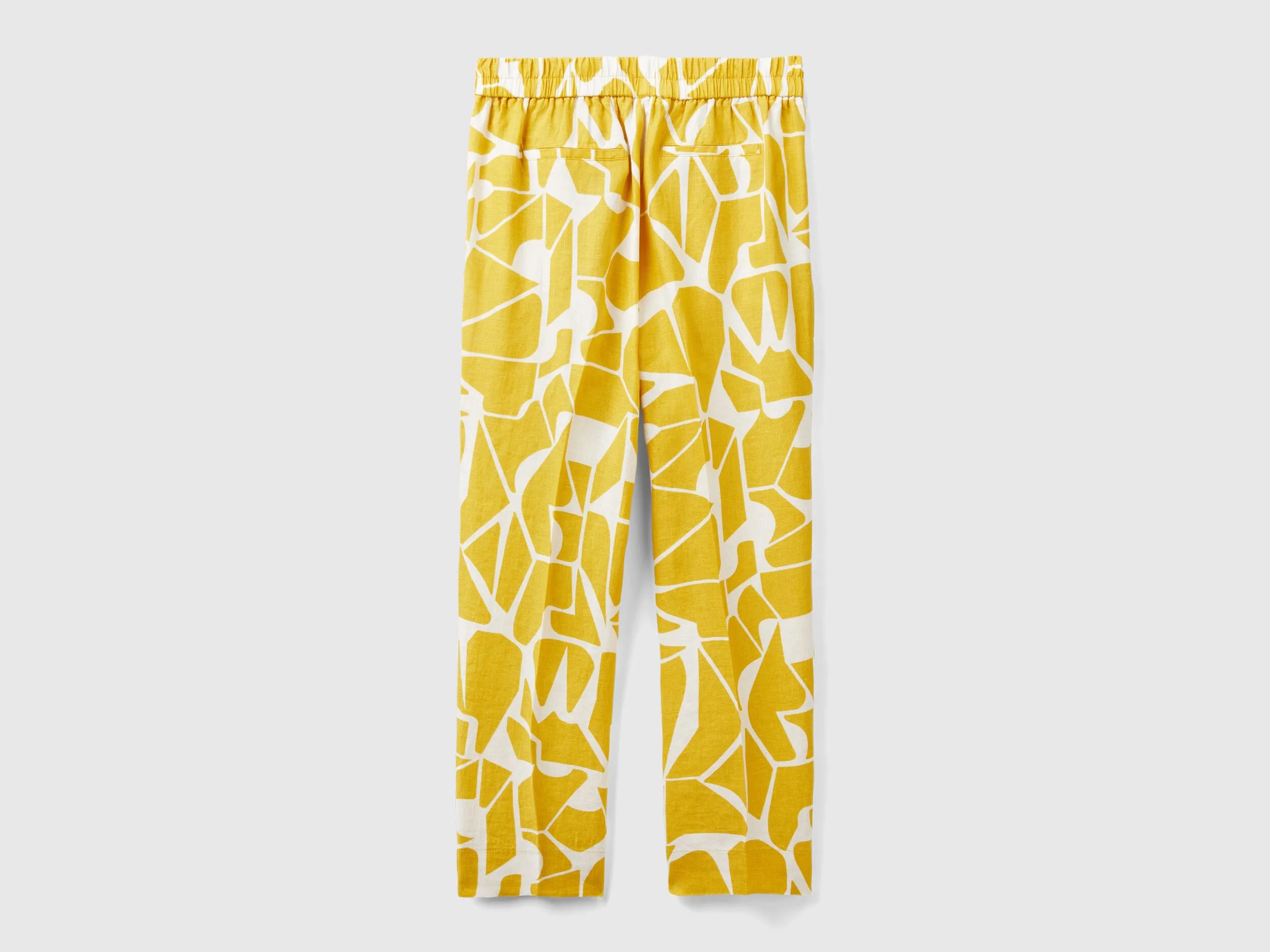 Pantalón de lino estampado