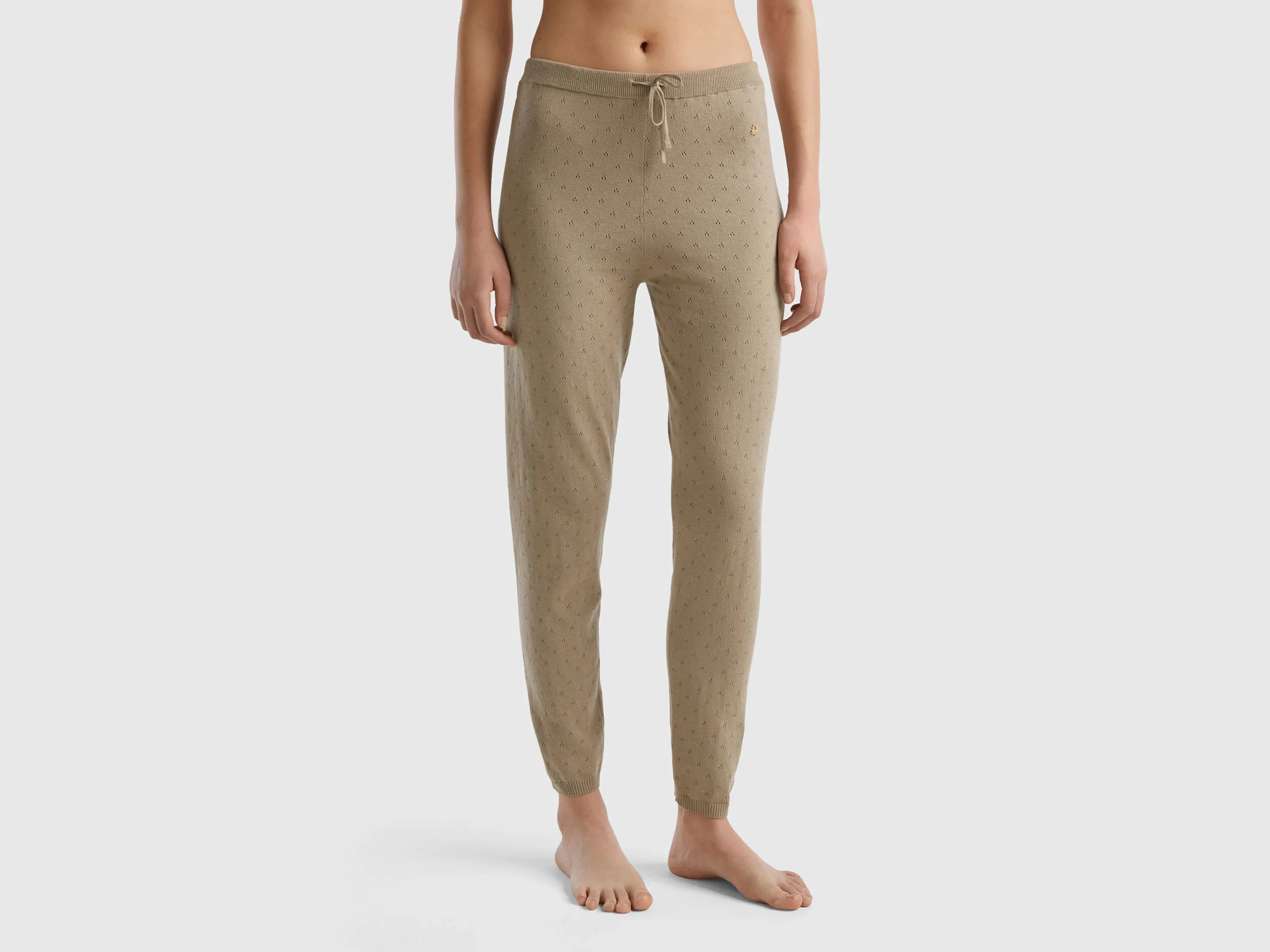 Pantalón de punto con cordón de ajuste