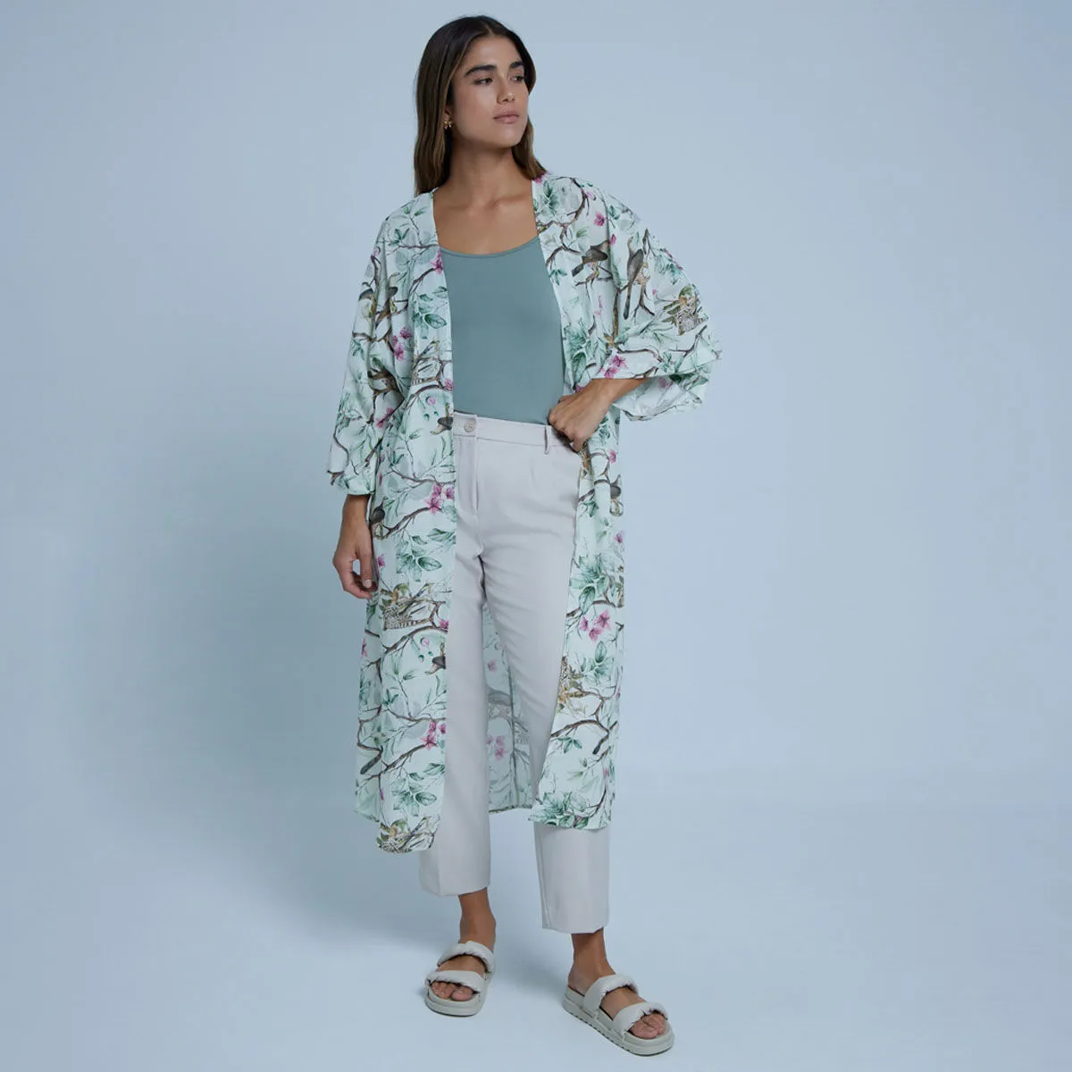 Pantalón Fluido con Prenses