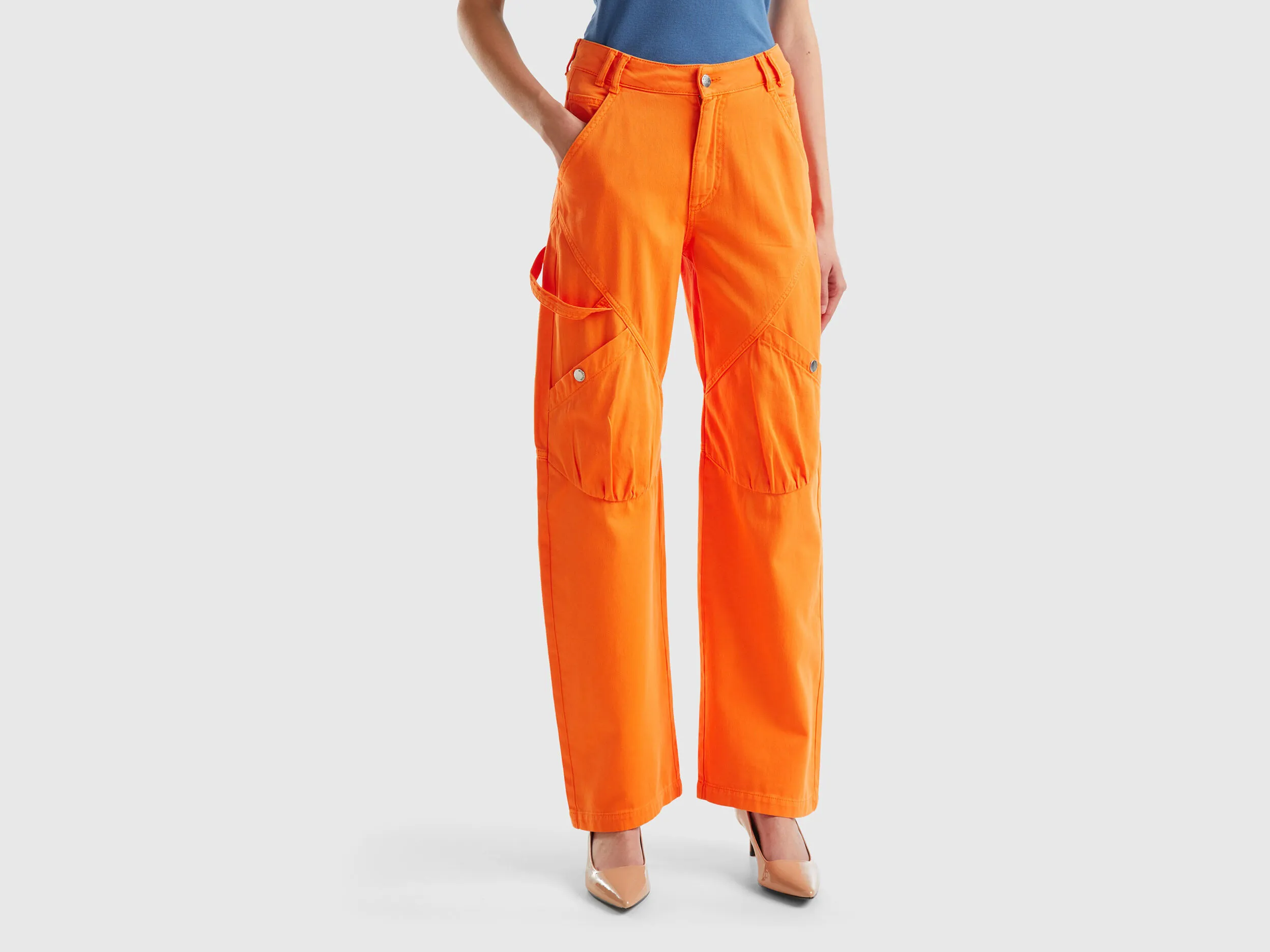Pantalones cargo de algodón