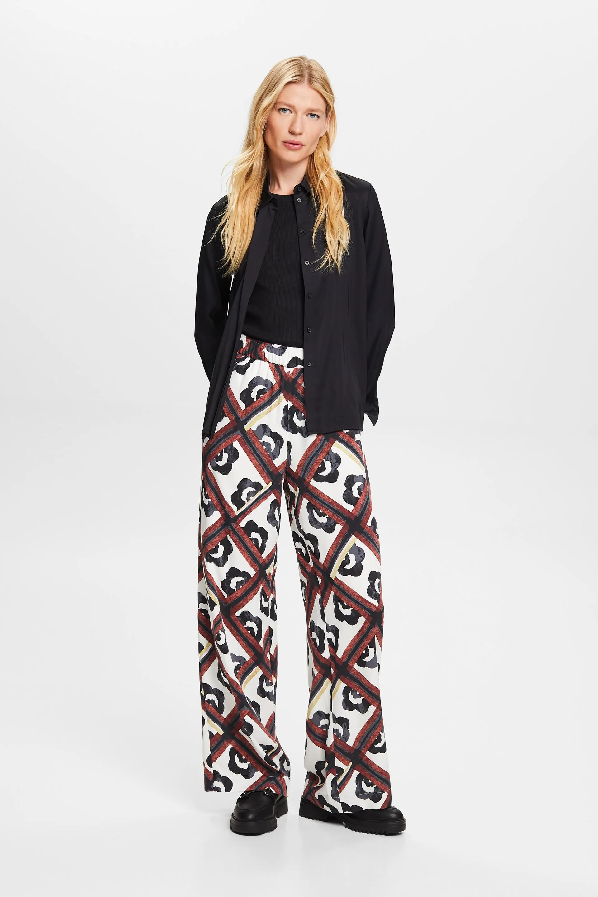 Pantalones estampados, LENZING™ ECOVERO™