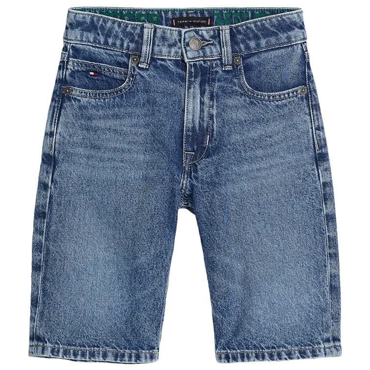 PANTALÓN VAQUERO CORTO DE CORTE RECTO NIÑO TOMMY HILFIGER