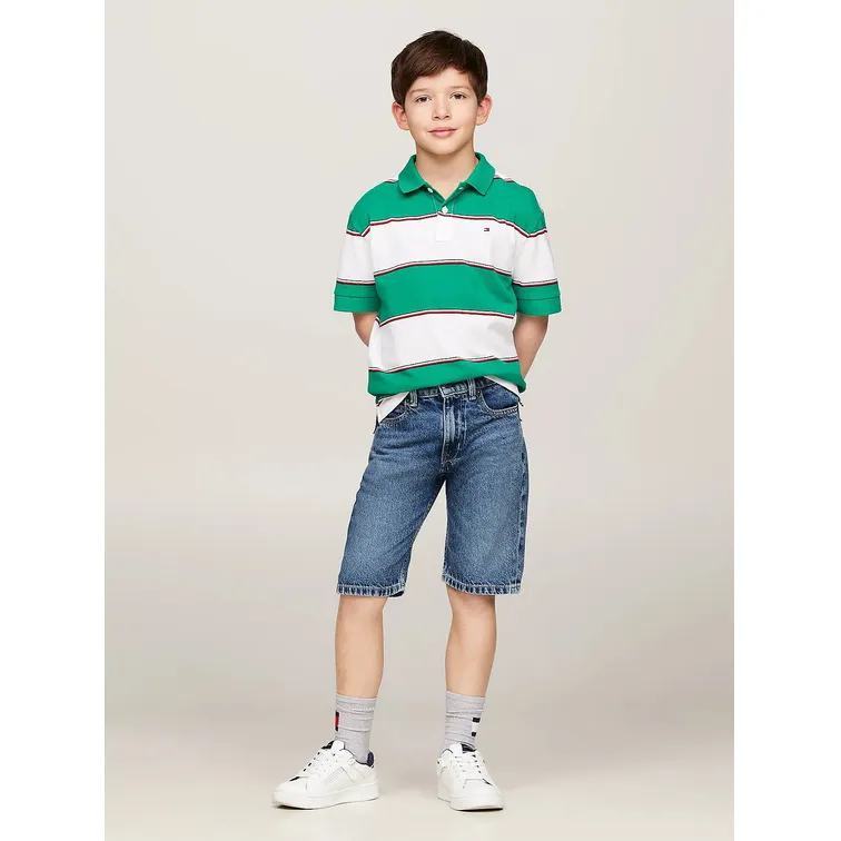 PANTALÓN VAQUERO CORTO DE CORTE RECTO NIÑO TOMMY HILFIGER