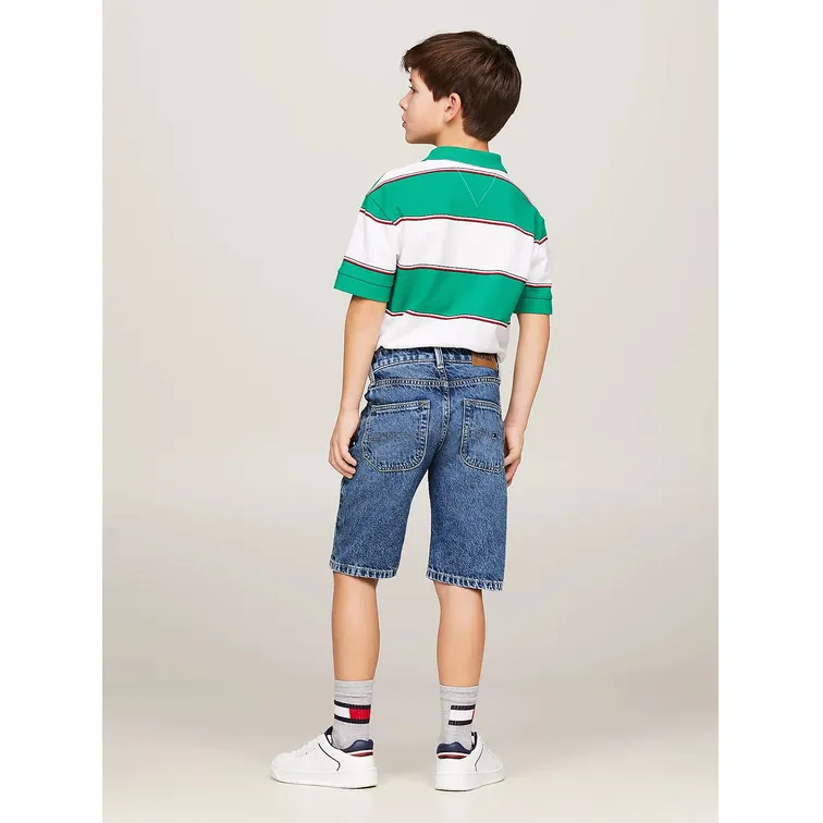 PANTALÓN VAQUERO CORTO DE CORTE RECTO NIÑO TOMMY HILFIGER