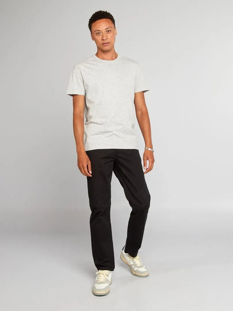 PANTALóN CHINO RECTO   L32  NEGRO