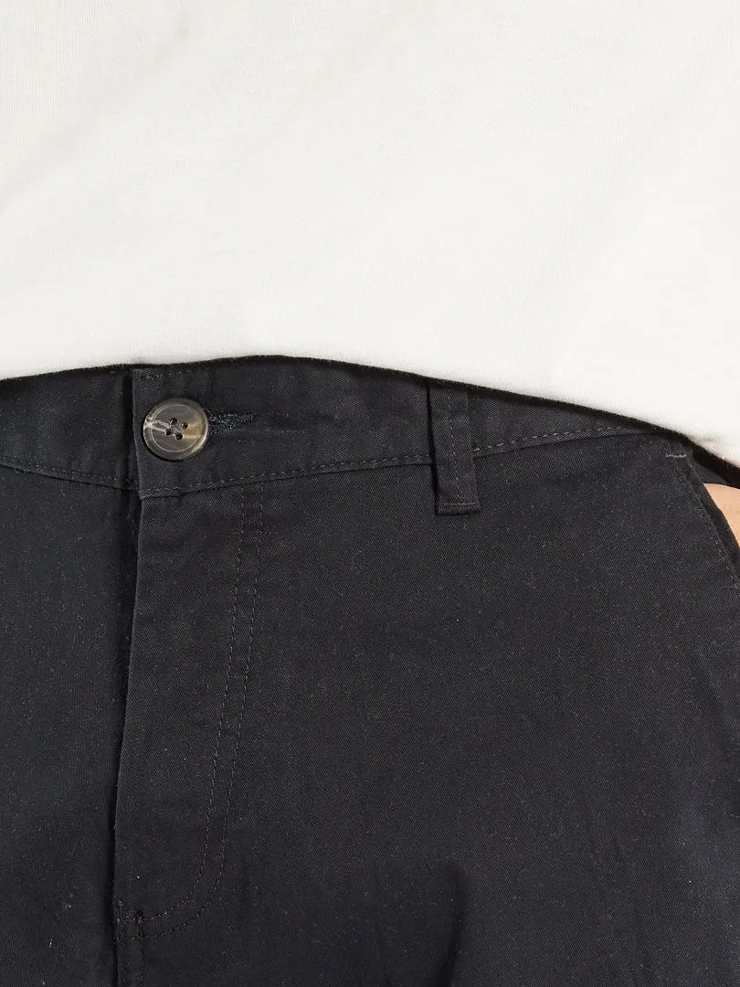 PANTALóN CHINO RECTO   L32  NEGRO