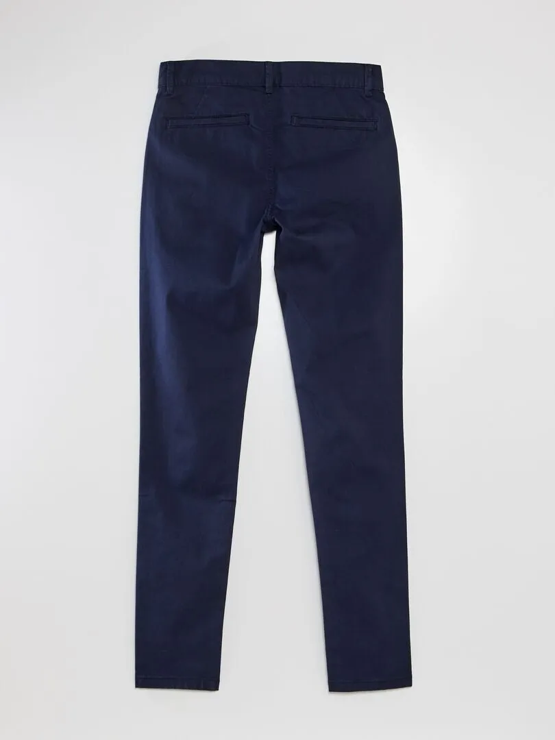 PANTALóN CHINO SKINNY L34  AZUL