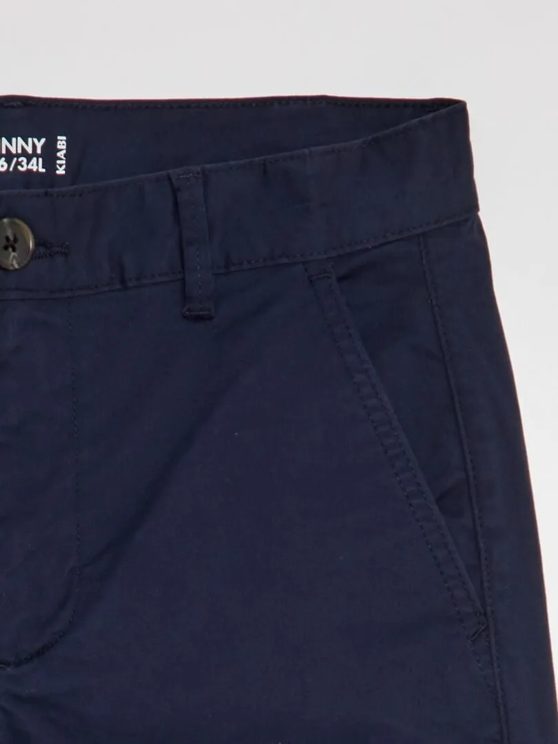 PANTALóN CHINO SKINNY L34  AZUL