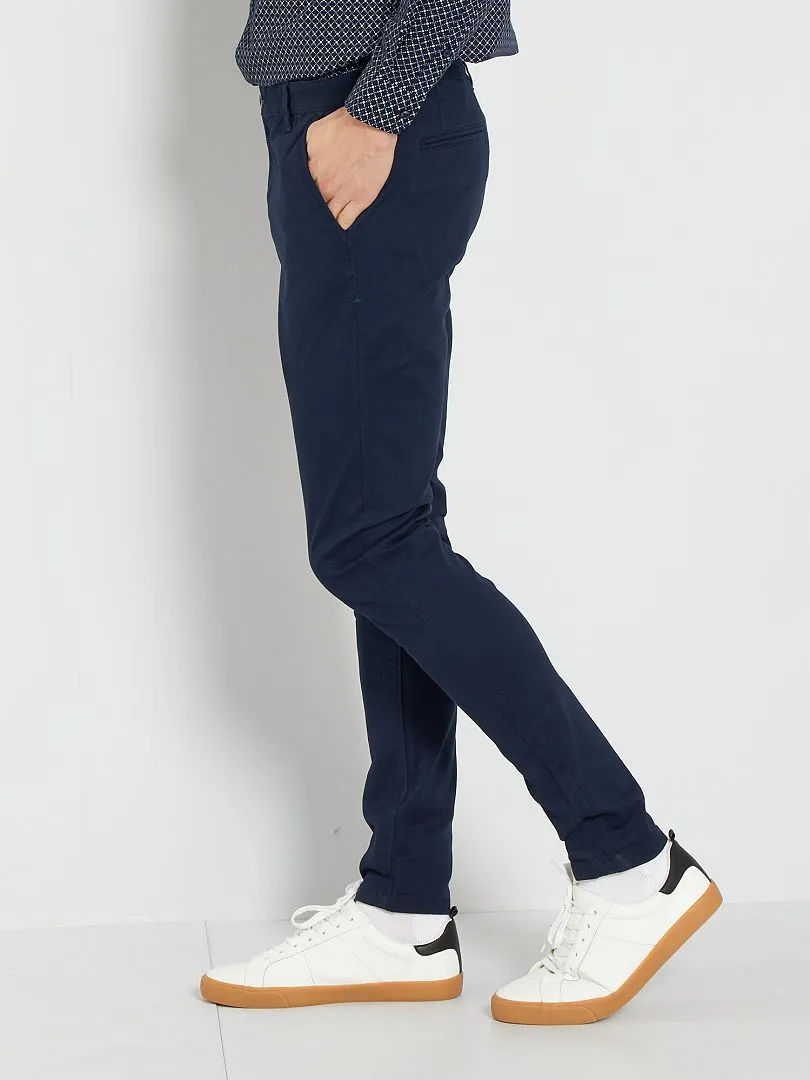 PANTALóN CHINO SKINNY L34  AZUL