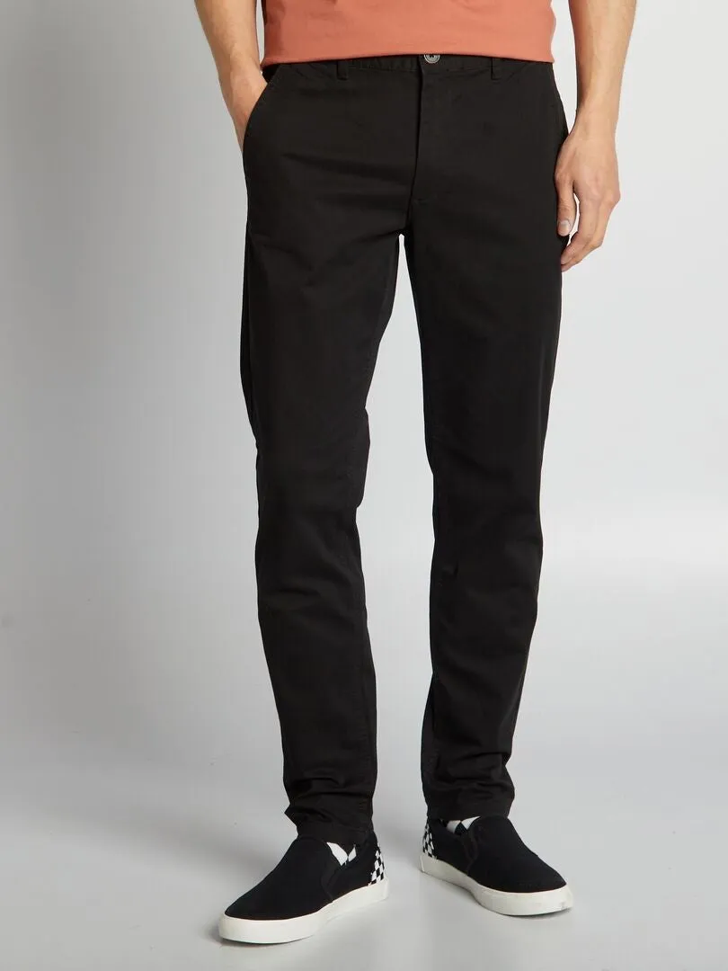 PANTALóN CHINO SLIM L30  NEGRO
