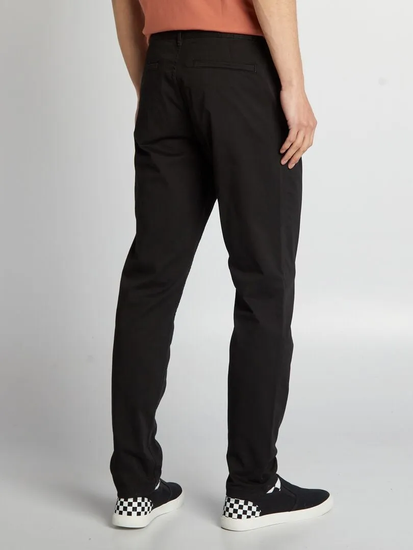 PANTALóN CHINO SLIM L30  NEGRO