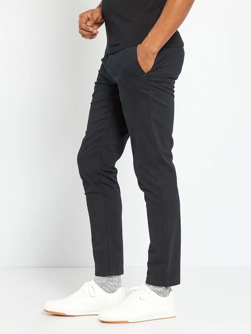 PANTALóN CHINO SLIM L30  NEGRO