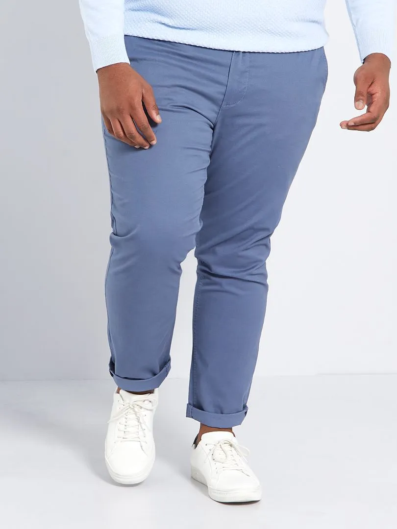 PANTALóN CHINO SLIM L34  AZUL