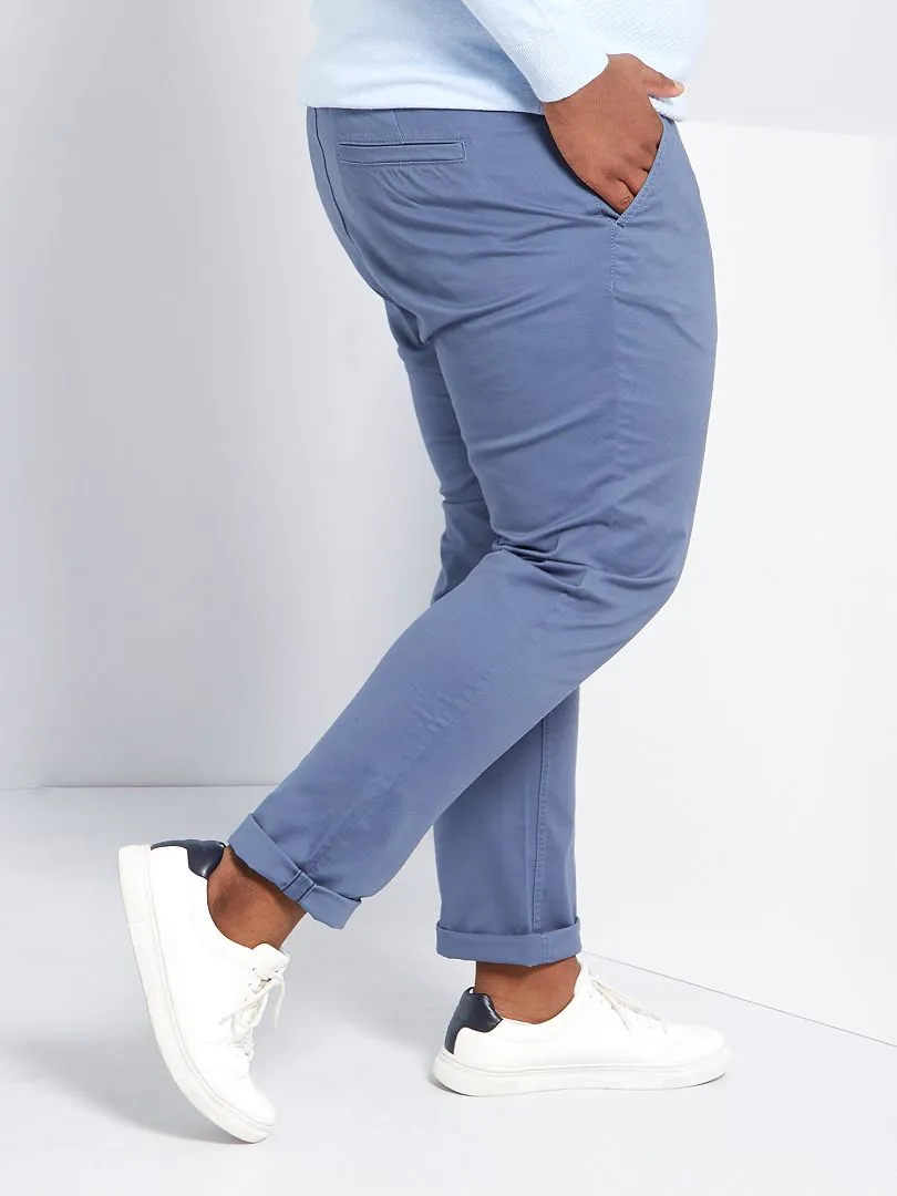 PANTALóN CHINO SLIM L34  AZUL