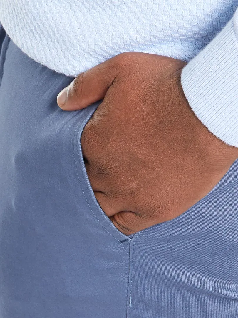 PANTALóN CHINO SLIM L34  AZUL