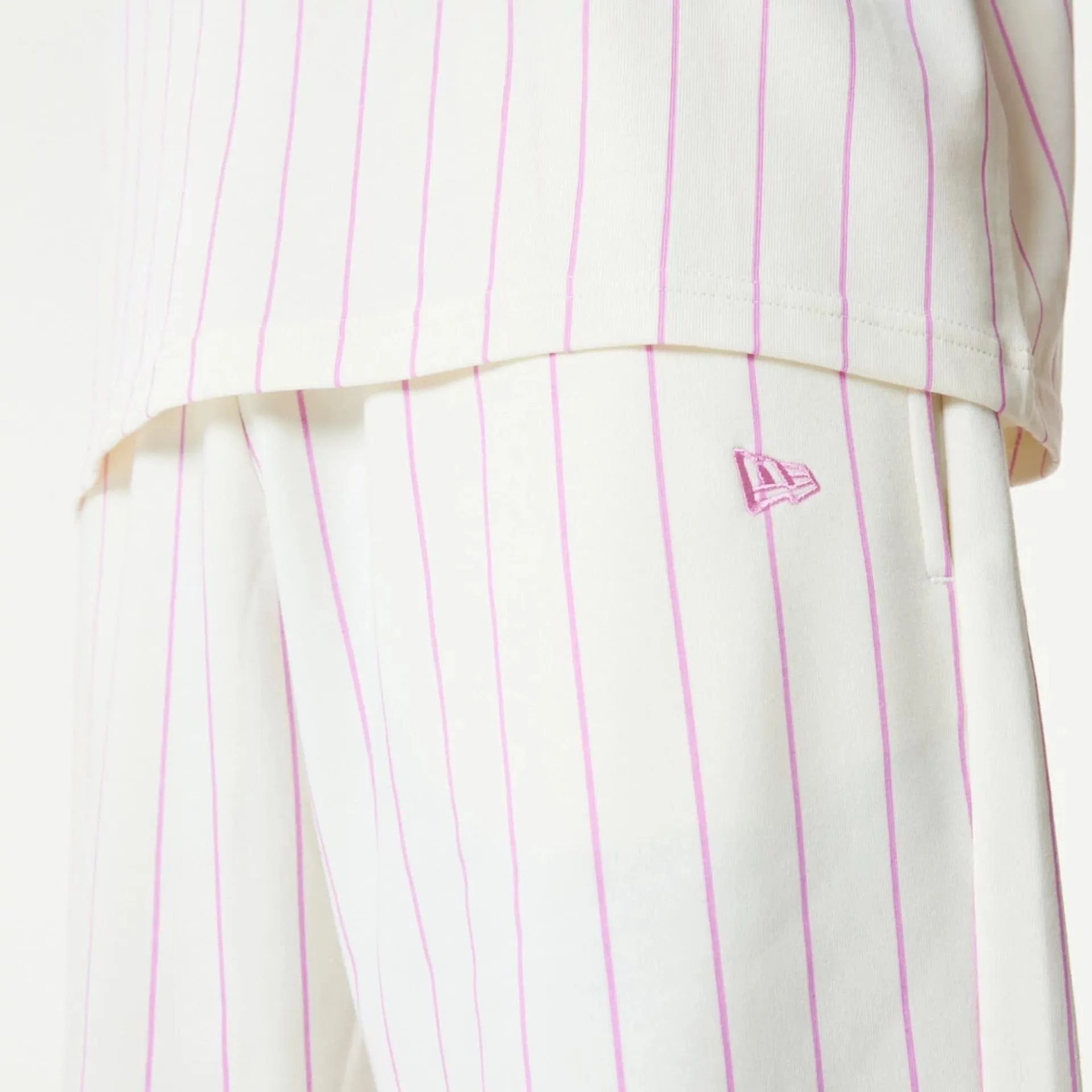 Pantalón corto New Era Pinstripe Blanco