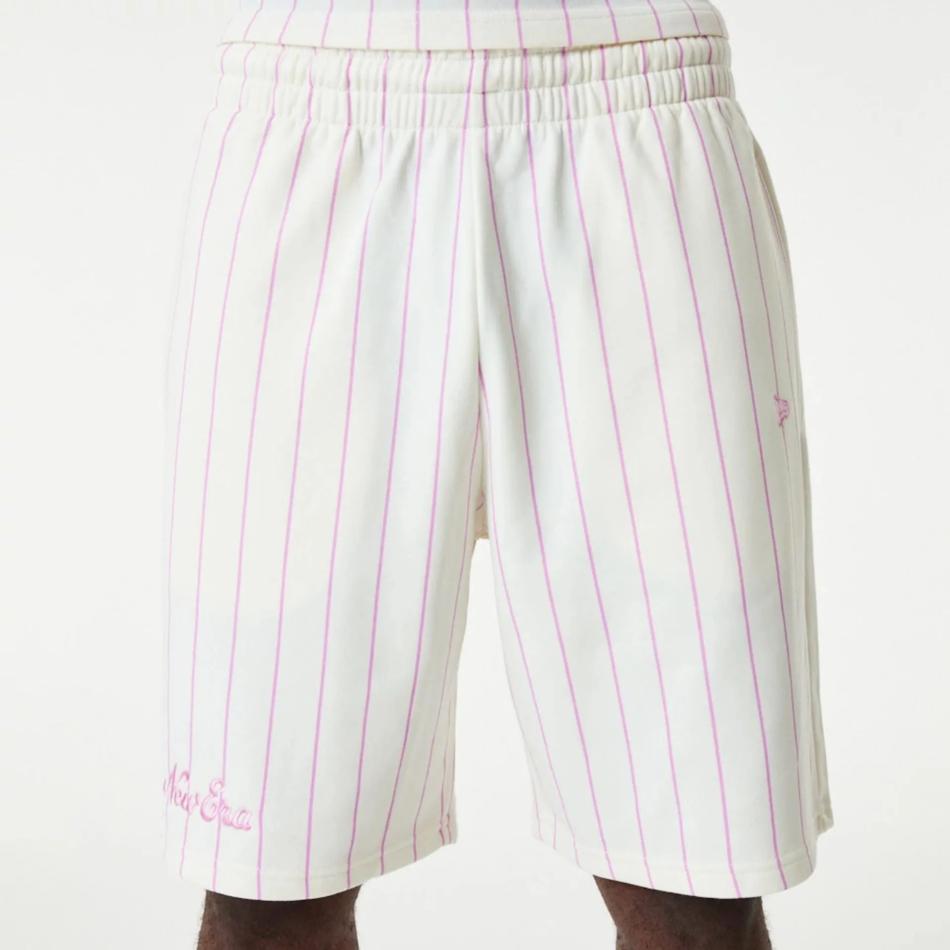 Pantalón corto New Era Pinstripe Blanco