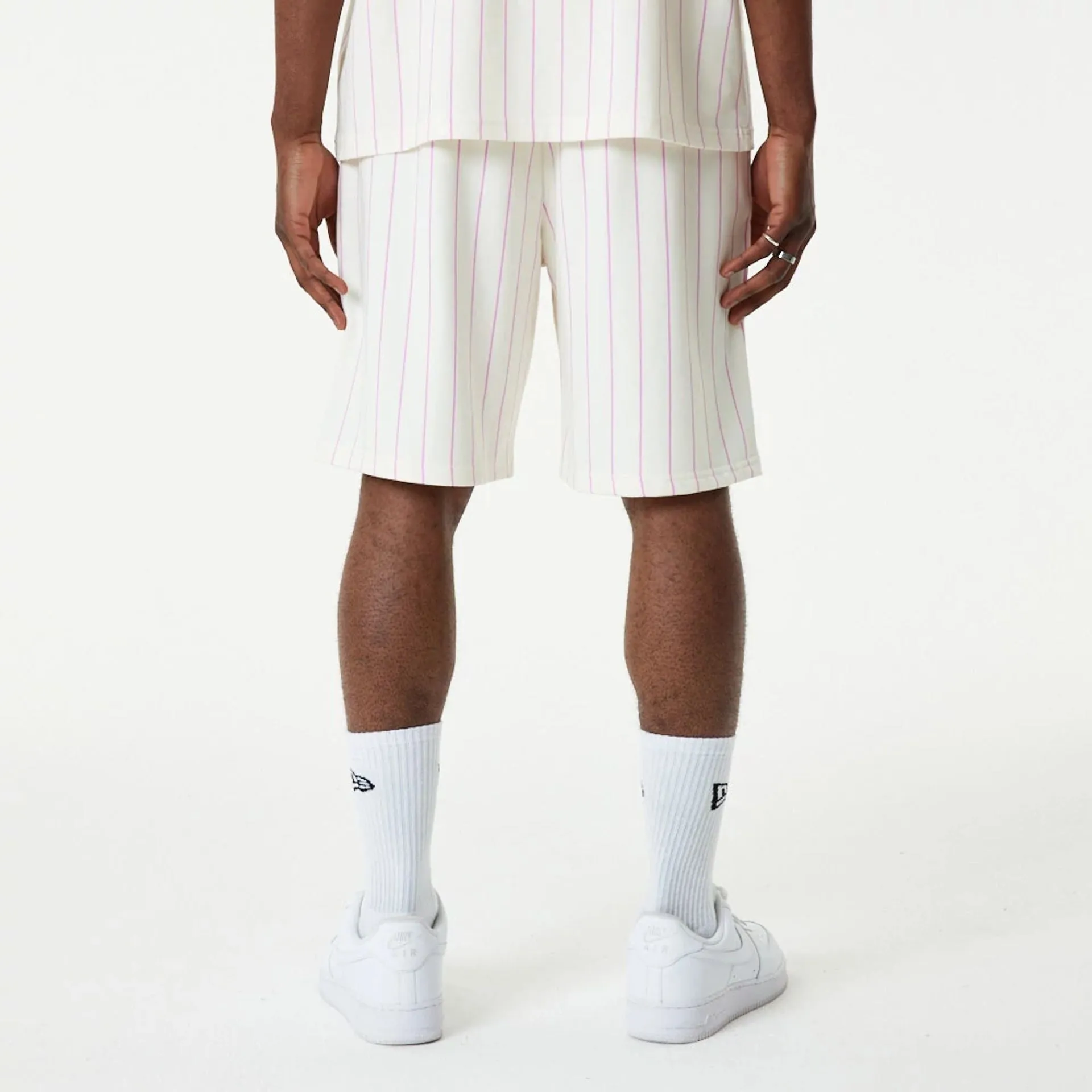 Pantalón corto New Era Pinstripe Blanco