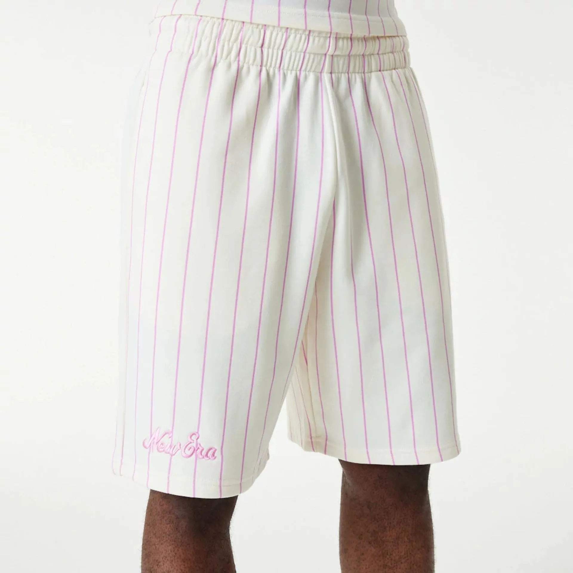 Pantalón corto New Era Pinstripe Blanco