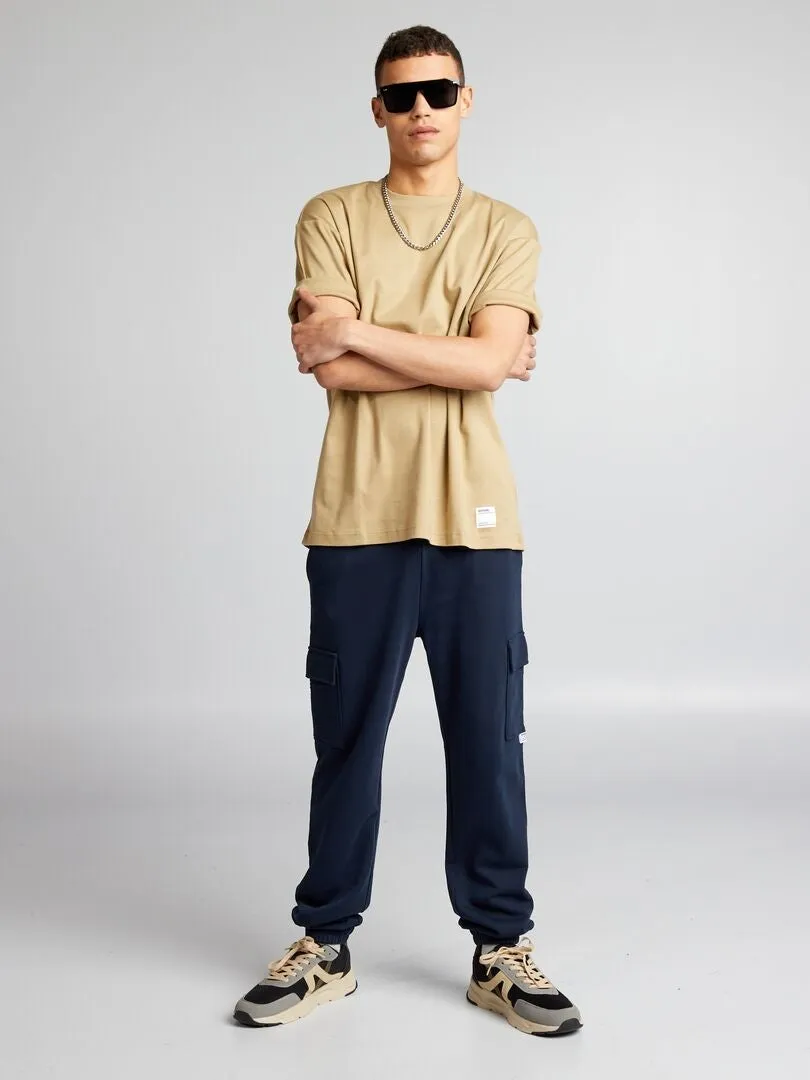PANTALóN DE JOGGING MULTIBOLSILLOS  AZUL