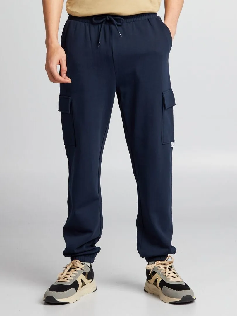 PANTALóN DE JOGGING MULTIBOLSILLOS  AZUL