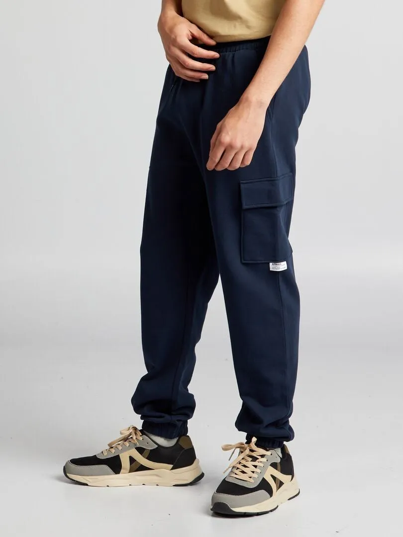 PANTALóN DE JOGGING MULTIBOLSILLOS  AZUL