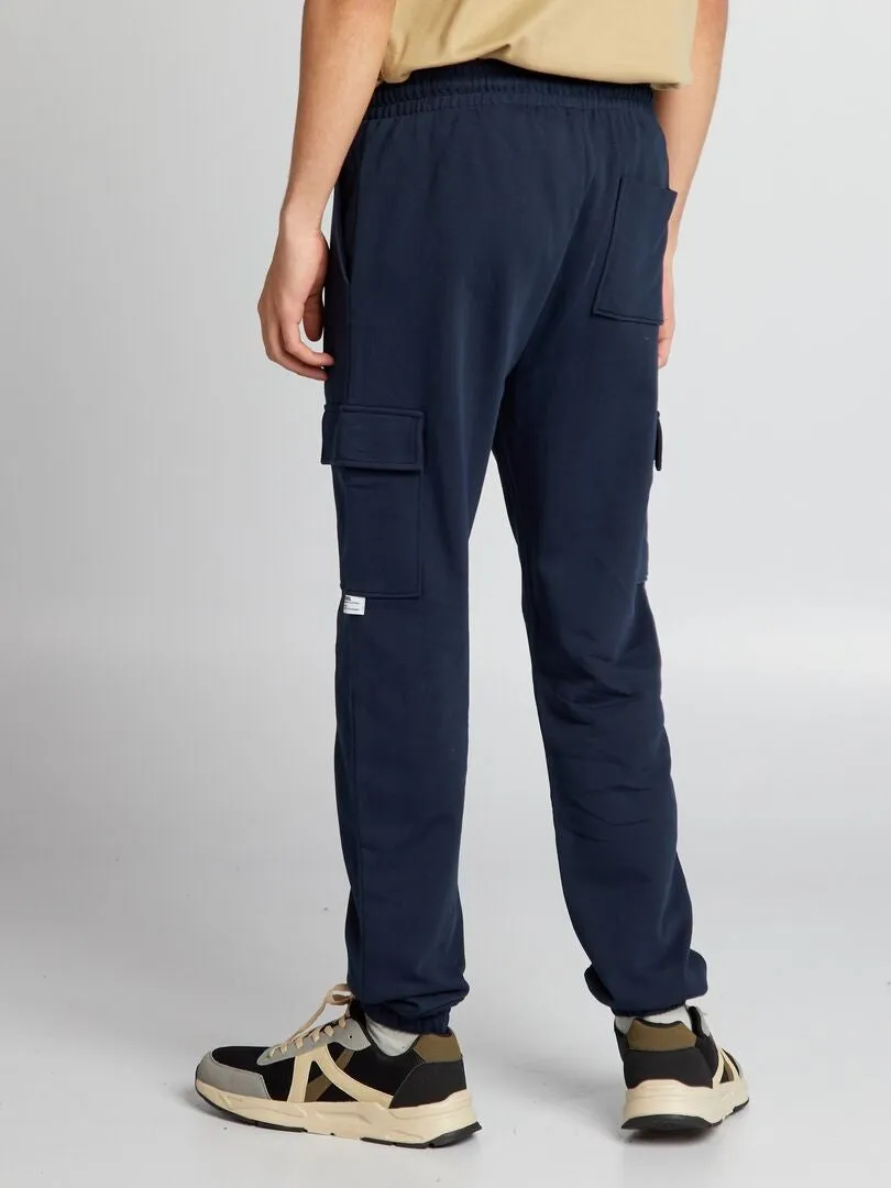 PANTALóN DE JOGGING MULTIBOLSILLOS  AZUL