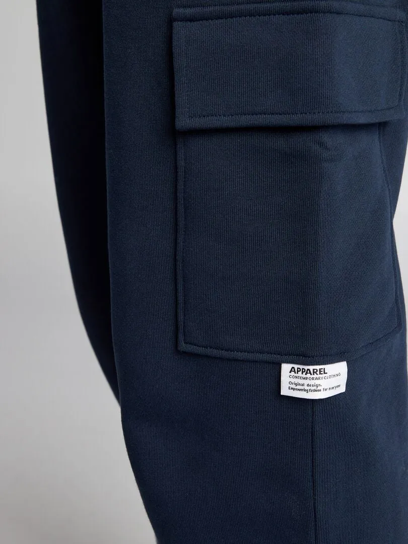 PANTALóN DE JOGGING MULTIBOLSILLOS  AZUL