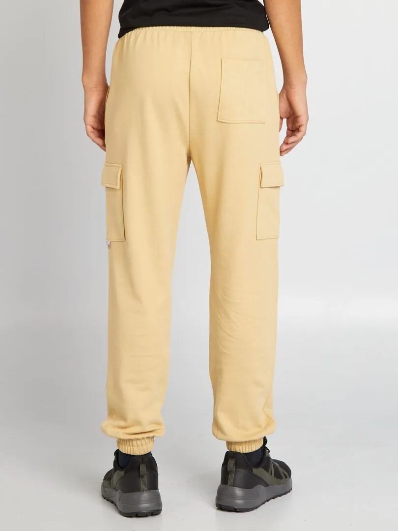 PANTALóN DE JOGGING MULTIBOLSILLOS  BEIGE